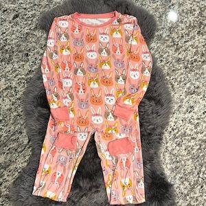 Little Sleepies Bunny Two Piece Set Size 4T